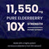 Elderberry Capsules 11,550mg - Premium Supplement for Powerful Immune System Support - Black Elder Berry Extract Nigra Antioxidant Vitamin - 60 Vegan Pills