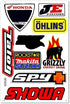Dirt Bike Dirtbikes Motorcycle Motos Motocross Motorcross Bikes Motorex atv performance part garage toolbox Racing Pack 6 Vinyl Graphics Decals and Stickers set D6725 Best4Buy