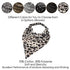 6 Pack Hair Scarf Headband for Women - Elastic Hair Kerchief Boho Triangle Bandana Head Scarf with Clips Non Slip Leopard Print Hair Scarves for Girls