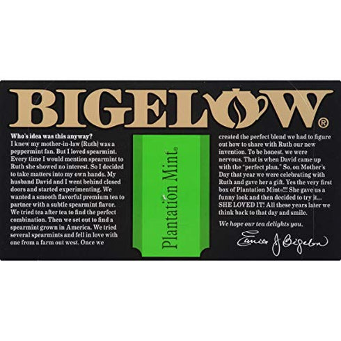 Bigelow Perfectly Mint Black Tea, Caffeinated, 20 Total Tea Bags