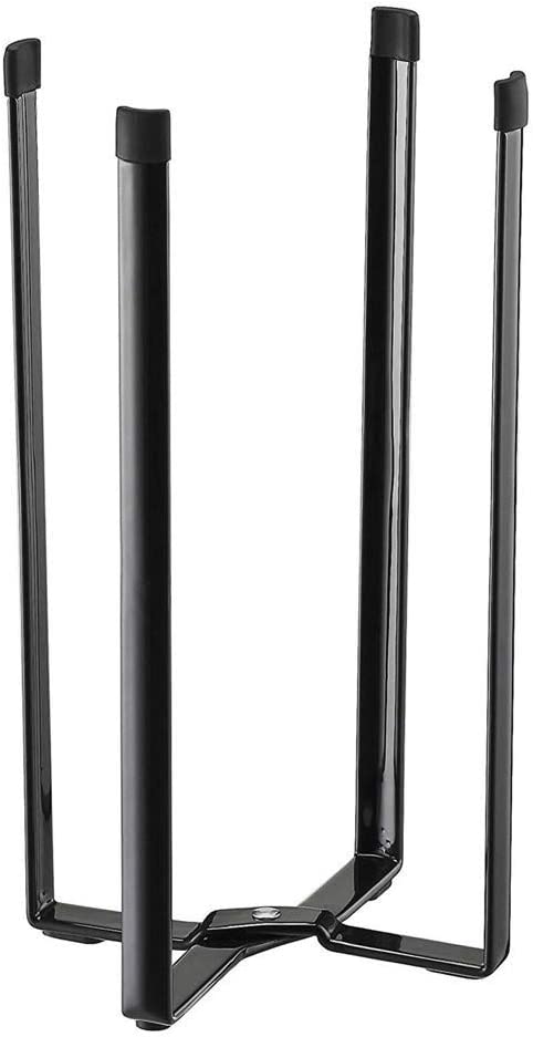 Anferstore Multifunction Eco Stylish Holder Cup Drain Rack, Home Tower Kitchen Stand Plastic Bag Garbage Bag Holder for Home Kitchen Tower (Black)