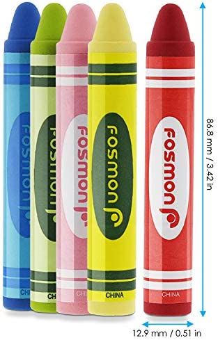 Fosmon Youth Series Kids Stylus Pen for Apple iPad Air Mini Pro, Kids Edition Tablet, Dragon Touch, Galaxy Tab A E, Leapfrog Epic LeapPad, Nabi JR, Chromo Android Tablets Smartphones (5 Pack)