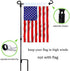 Garden Flag Rubber Stoppers and Tiger Anti-Wind Clips Accessories for Garden Flag Stand-Holder-Pole Keep Your Flags from Flying Away in High Winds (4 Pack)