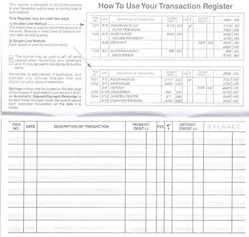 18 Pack Checkbook Registers for Personal Checkbook, Transaction Ledgers, 2022-2023-2024 Calendars