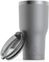 RTIC Tumbler, 30 oz, Graphite, Insulated Travel Stainless Steel Mug, Hot Or Cold Drinks, with Splash Proof Lid
