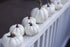 One Holiday Way 4.5-Inch Artificial White Pumpkins Wedding Decor Halloween Fall Table Decoration, 12 Piece Set - Autumn Harvest Rustic Country Farmhouse Decorative Tabletop Accents