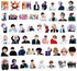 BTS Cute Kpop Stickers for Laptop 50pcs Teens Water Bottles Phone Notebook Scrapbook Car Computer Luggage Guitar Waterproof Decals