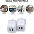 USB Wall Charger, FiveBox 2Pack Dual Port 2.1Amp Fast Wall Charger Brick Base Adapter Charging Block Charger Cube Plug Charger Box for iPhone 14 13 12 11 Pro X 6 6S 7 8 Plus, iPad, Samsung, Android