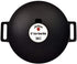 Jim Beam 12'' Pre Seasoned Heavy Duty Construction Cast Iron Grilling Wok, Griddle and Stir Fry Pan