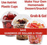 9 oz Clear Plastic Cups with Lids (NO HOLE), 30 Sets Fruit Cups with Lids for Party, Disposable Parfait Cups with Dome Lids, Dessert Cups for Pudding, Cake, Ice Cream, Cupcake, Snacks