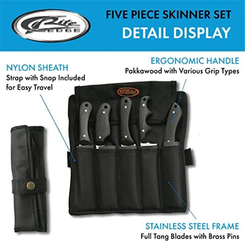 SZCO Supplies 5Pc Skinning Knife Set