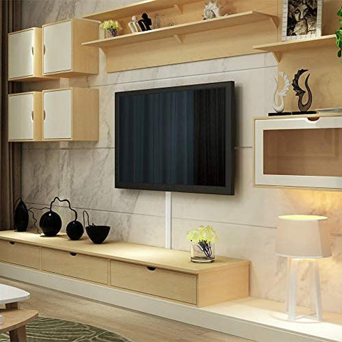 TV Cord Cover, 36 inch Cable Concealer for Wall Mount TV System, Paintable Cable Management Raceway to Hide Wires, W1.6 x H0.8,White