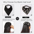 6 Pack Hair Scarf Headband for Women - Elastic Hair Kerchief Boho Triangle Bandana Head Scarf with Clips Non Slip Leopard Print Hair Scarves for Girls