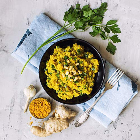 Organic Turmeric Powder, 8 Ounces – Non-GMO, Finely Ground Turmeric Root, Pure, Kosher, Vegan, Bulk. Fragrant Spice. Rich in Curcumin. Great for Asian, Middle East Dishes, Spice Blends, Beverages.