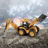 duturpo 1/50 Scale Metal Diecast Backhoe Loader Toy, Metal Play Construction Vehicles Trucks Toy for Boys