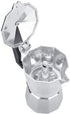 Stovetop Espresso Maker Moka Pot Italian Espresso Greca Coffee Maker 2 Cup 100ml Aluminum Stove Top Coffee Home Office Use Gift for Friends for Italian Espresso Cappuccino Latte Silver