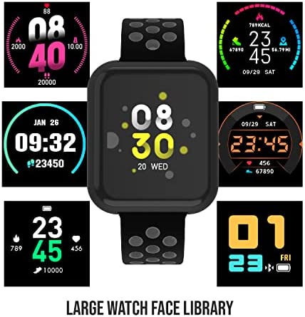 iTouch SmartWatches for Men Women with Heart Rate Tracker, Step Counter, Notifications, Sleep Monitor