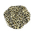 Reusable Nylon Shower Cap & Bath Cap, Reversible Oversized Waterproof Shower Caps Large Designed for all Hair Lengths w Terry Lining & Elastic Band Stretch Hem Hair Hat - Socialite Safari Spots