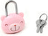 Honbay Cute Cartoon Animal Padlock Mini Bear Padlock Lock with Key - for Jewelry Box, Purse, Handbag, Backpacks, Cabinet, Treasure Chest, Suitcases, Lockers, Letter Box, Diary, Notebook, etc