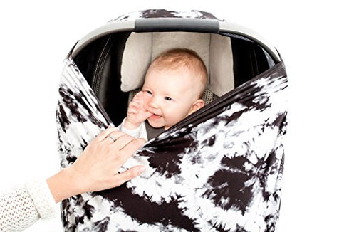 Moody Park Baby - Baby Car Seat Cover and Nursing Cover (Tie Dye Print), Car Seat Covers for Babies, Car Seat Cover for Babies