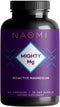 NAOMI Mighty Mg Magnesium Supplement for Heart Health, Strong Bones and Balanced Mood- BioActive Magnesium Bisglycinate 360mg - 60 Magnesium Capsules