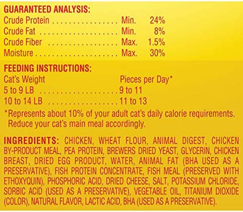 Meow Mix Irresistibles Soft Cat Treats with Real White Meat Chicken, 3 oz