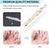 4 Pack Crystal Glass Nail File with Case, Senignol Flowers Nano Glass Nail Shine Buffers Polisher for Professional Manicure Nail Care Fingernail File for Salon &Home Natural Nail Art Use