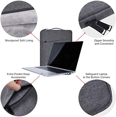 17 17.3 Inch Laptop Sleeve Case Bag for Asus VivoBook Pro 17/Asus TUF/Asus ROG 17.3, HP Pavilion 17/ HP Envy 17.3, Dell Inspiron 17 7000 3780, Notebook Ultrabook Case(Space Grey)