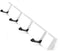 KYSMOTIC Modern Coat Hooks Wall Mounted, Folding Coat Rack Wall Mounted, Wall Floating Coat Hook Rack Space-Saving Coat Hanger for Coats, Key - White 4 Hooks