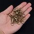 100PCS Keychain Hooks with Key Rings, Metal Swivel Lobster Claw Clasps, for Keychain Clip Lanyard, Jewelry Making, Crafts (Green Bronze)