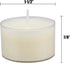 Stonebriar Bulk 96 Pack Unscented Smokeless Long Burning Clear Cup Tea Light Candles with 8 Hour Extended Burn Time