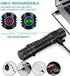 wurkkos FC11 Pocket LED Flashlight High 90CRI Ultra Bright Max 1300Lumen EDC Flashlight USB C Charge,IP67 Waterproof Flashlight,Magnetic Tailcap, Great for Indoor/Outdoor Activities(FC11-Black-5000K)