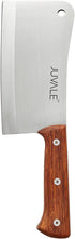 Meat Cleaver, Heavy Duty Butcher Bone Knife with Solid Wood Handle (Stainless Steel, 8 inch)