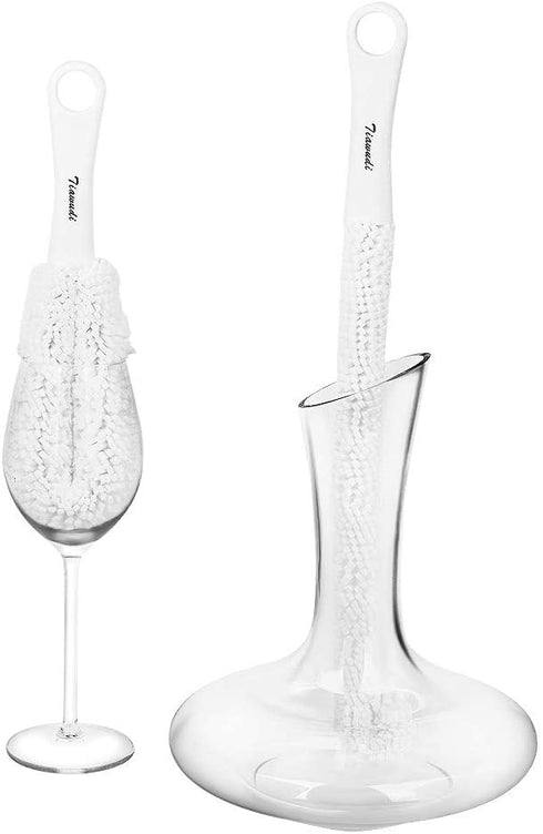 Decanter Stand, Decanter Drying Rack Bundle with Decanter Cleaning Brush, Decanter Cleaning Beads