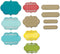 Sizzix Thinlits Dies, Ornate Labels, 12/Pack