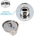 AMI PARTS DG64-00473A Range Burner Dial Knob Range Oven Knob Replacement for Samsung Gas Range NX58F5700WS NX58K7850SS NX58H5600SS NX58J7750SS NX58H5650WS NX58M6850SS