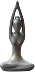 OwMell Lot of 4 Meditation Yoga Pose Statue Figurine Ceramic Yoga Figure Set Decor - Patina Gold