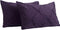 Raytrue-X Ultra Soft Pillow Cases Standard Size, Purple Pillow Shams Set of 2, Decorative Pillow Covers with Pinch Pleated Design 20x26 inches