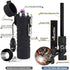 Scotte Plasma Windproof arc Lighter Electric Lighter and LED Flashlight - 2 in 1 (Black)/5-in-1 Magnesium Fire Starter for Emergency Survival Kits, Camping, Hiking, All-Weather Magnesium Ferro Rod