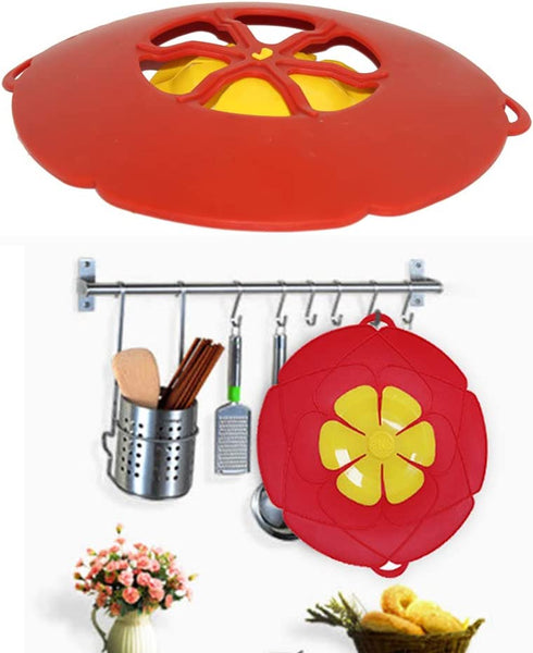 Pot Cover Spill Stopper Lid,2 Pcs,Boil Over Safeguard, Silicone Spill Stopper, Prevent Pot From Boiling Over, Multi-Function Kitchen Tool, (2, 11+10.24)