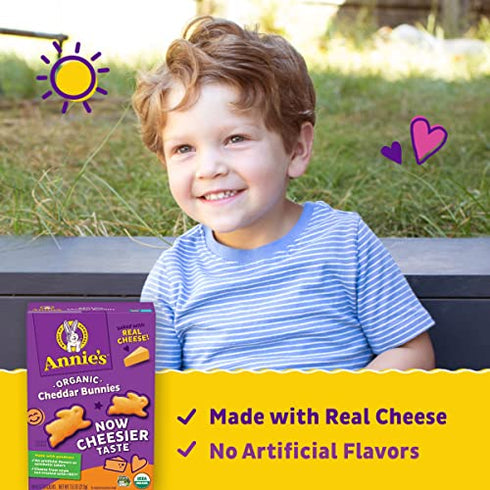 Annie's Organic Cheddar Bunnies Baked Snack Crackers, 7.5 oz.