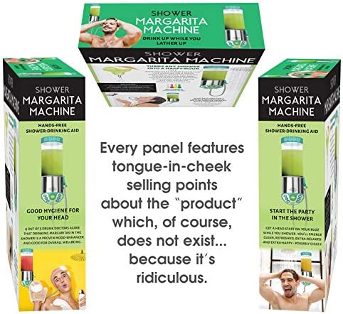 Prank Gift Box "Shower Margarita Machine" - Perfect Gag Gift and Funny White Elephant Idea