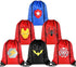 Zaleny Superhero Drawstring Backpacks Super Hero Sack Cinch Bags Theme Party Favors Supplies Pack of 6 for Boys
