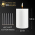 DEYIR 12 Pack 2x3 Inch Pillar Candles, Unscented Column Candles for Home Restaurants Spa Church Weddings, Smokeless Dripless and Clean Burning Emergency Candle - White