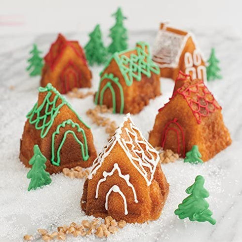 Nordic Ware Platinum Cozy Village Baking Pan
