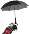 Double Lock Swivel Golf Cart Umbrella Holder, Angle & Internal Width Adjustable Umbrella Amount Universal for Bicycle Stroller, Baby Carriage, Wheelchair