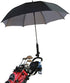 Double Lock Swivel Golf Cart Umbrella Holder, Angle & Internal Width Adjustable Umbrella Amount Universal for Bicycle Stroller, Baby Carriage, Wheelchair