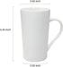 Momugs 20 OZ Simple Pure White Mug (Set of 2) Plain Large Tall White Ceramic Milk Tea Coffee Mug with Handle as A Gift for Dad Mom Friends, 2pcs