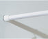 iDesign Cameo Metal Expandable Constant Tension Shower Curtain Rod for Master, Guest, Kids' Bathroom, Adjustable from 26-42", White