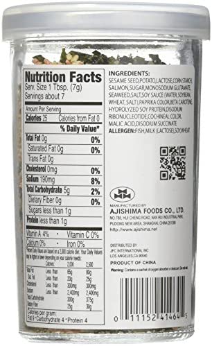 JFC Salmon Fumi Furikake Rice Seasoning, 1.7 Ounce